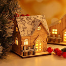 Fairy Lights Tree Hanging Christmas Wood House LED Light Lamp Xmas Ornament