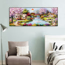5D DIY Full Drill Diamond Painting Bridge Crane Cross Stitch Embroidery Craft