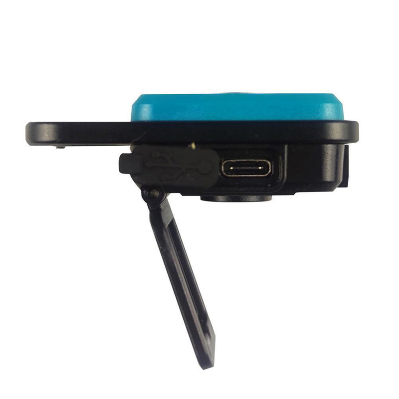 LED Keychain Flashlight USB 500 Lumens Outdoor Camping Working Light (Blue)