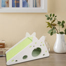 Assembled Hamster Slide Toys Guinea Pig Hamster Cage House Nest (Green) Newly