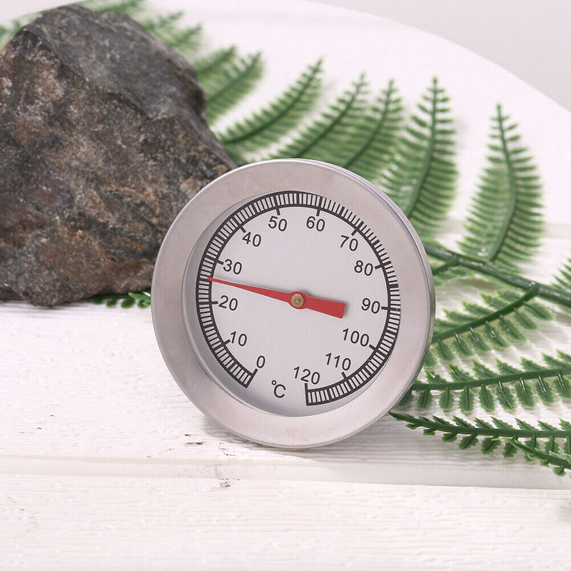Stainless Steel Barbecue Grill Thermometer 0-120 Celsius Oven Temperature G