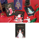 Gift Cute Creative Holiday Blessing Postcard Christmas Greeting Card Envelope