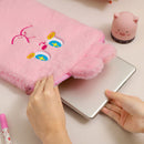 11 inch 10.5 inch 10.2 inch Bear Tablet Bag Cute Plush Laptop Case (Pink) Newly
