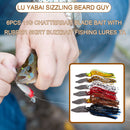 6pcs Metal Jig Iron Plate Lead Fish Sequins Crank Hook 11g Fishing Accessories