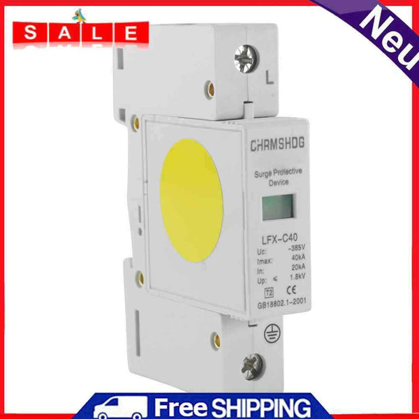 AC SPD 1P 20KA-40KA C-385V House Surge Protector Arrester Circuit Breakers