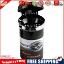 Car Ashtray with LED Light Auto Styling Cigarette Cylinder Holder (Black)