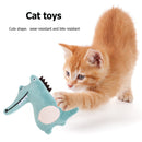 Plush Dog Toys Animal Cats Chew Bite Pet Sound Interactive Toys (Alligator)