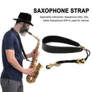 Soft Sax Strap Leather Double Shoulder Saxophone Straps with Metal Hook Supply