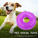 Bite Resistant Golden Dog Retriever Circle Ring Thorn Molar Ball (S Purple)