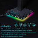 RGB Gaming Headphone Stand Headset Display Holder Pickup Rhythm Light for Gamer