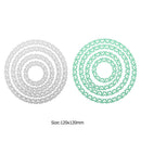 4pcs Metal Cutting Dies Stencil for DIY Scrapbooking Photo (Round Butterfly