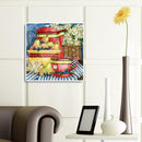 5D DIY Diamond Painting Fruit Tea Full Drill Rhinestone Mosaic Art Picture Kit