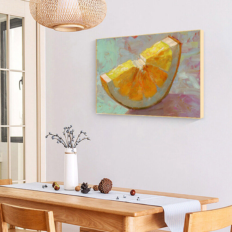 Handmade DIY Hand Painted Paint By Numbers Oil Canvas Pictures Fruit Orange Kit