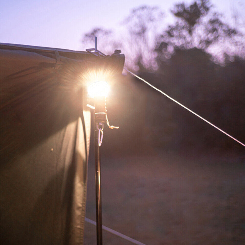 COB LED Camping Lantern Tents Lamp Mini Portable Fishing Light Battery Powe