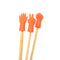 6pcs Cute Knitting Point Cap Needle Tip Protector Anti-shedding (Orange)