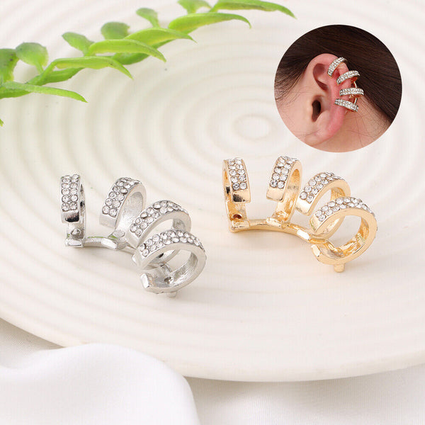 Women Men Jewelry Non Piercing Tragus Earrings Geometric Ear Clip Ear Cuff