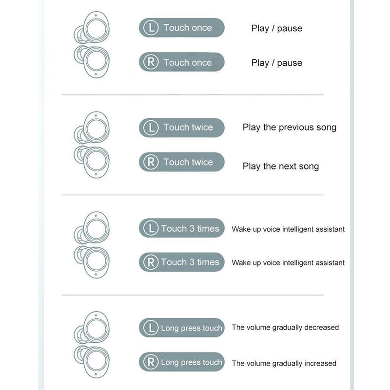 Wireless Headphones TWS-X10 Bluetooth headset Music Headphones Bluetooth 5.0