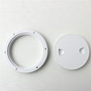 White 8 Inch Access Hatch Round Sailing Inspection Marine Boat Deck Cover Lid