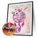 Flower Dream Catcher Round DIY Diamond Painting Embroidery Cross Stitch