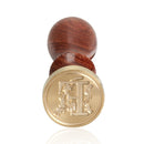 Sealing Wax Classic Initial Wax Seal Stamp Alphabet Letter F Retro Wood