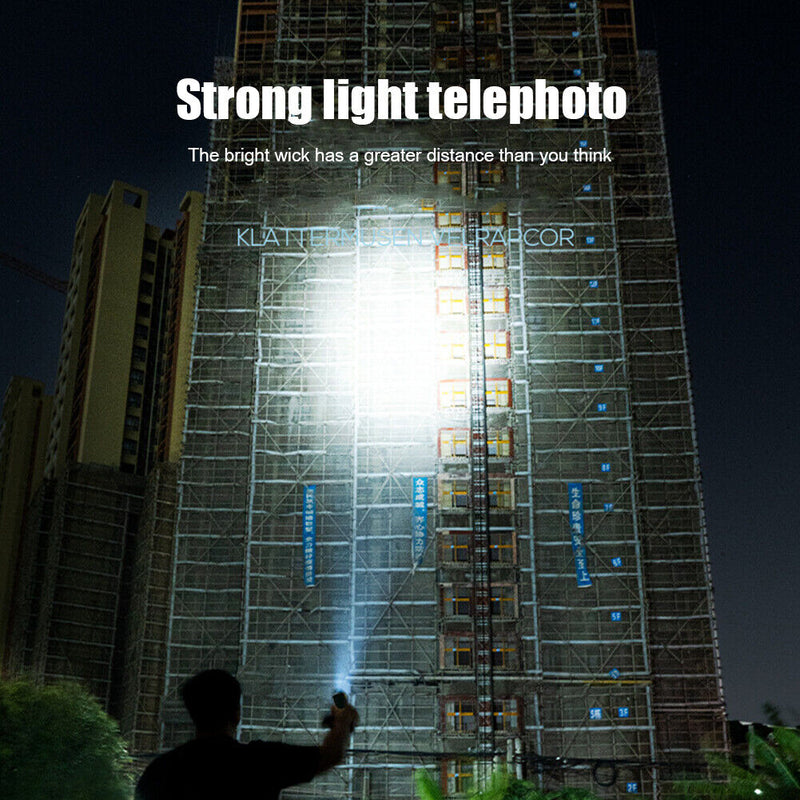 G5+COB LED Bead Torch Outdoor USB Rechargeable Power Display Portable Flash