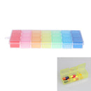 Plastic 21 Slots Portable Jewelry Storage Box Detachable Craft Organizer