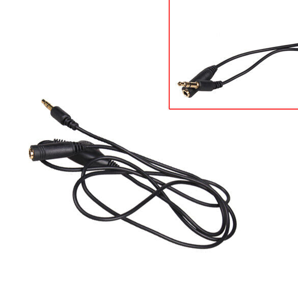 3.5mm M/F Stereo Earphone Audio Extension Cable 1M with Volume Control