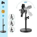 Desktop microphone stand upgraded adjustable desk stand B micro holder with P2I9