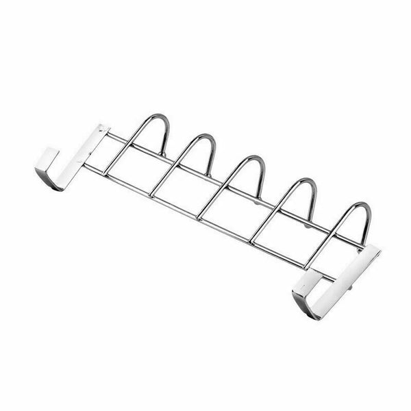 5 Hooks Over Door Home Bathroom Kitchen Coat Towel Rack Holder Hanger P3E7