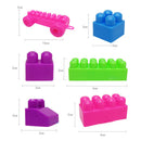 46pcs Plastic Kids Kid Puzzle Educational Building Blocks Brick Game