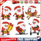 6pcs Adhesive Stickers DIY Round Christmas Santa Claus Diamond Painting Kit