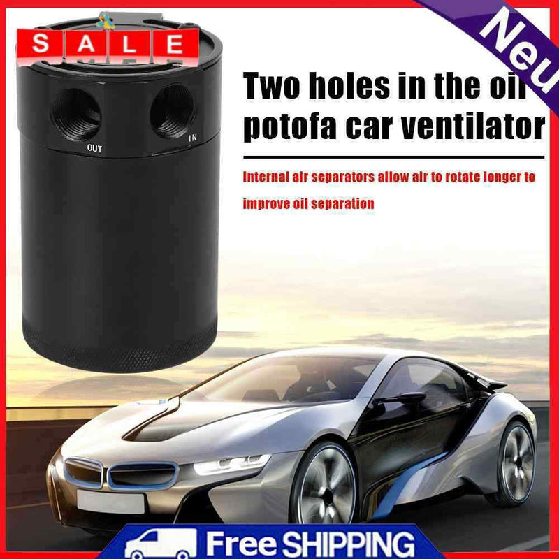 Baffled Billet Aluminum Oil Fishing Box 2 Port Oil Fishing Container Reservoir Universal