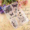 Butterfly Flower Transparent Clear Stamp for DIY Scrapbooking Paper Crafts Newly