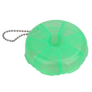 Portable Organizer Pill Round Box 7 Slot Health Pill Box Case Medicine Drug
