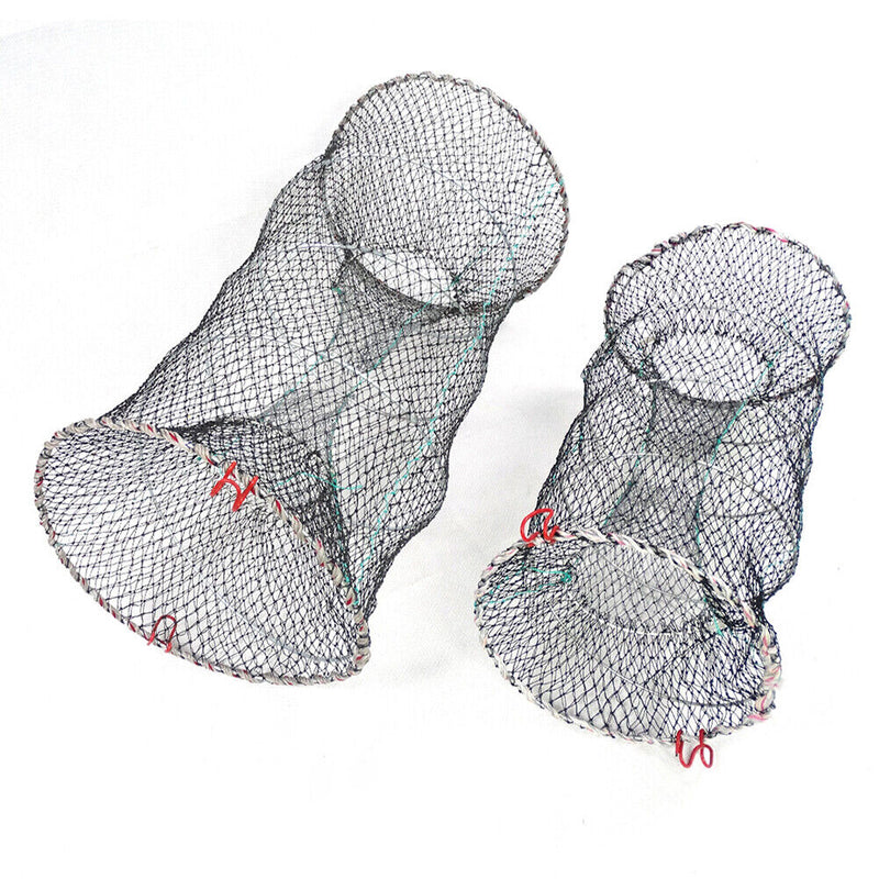 Foldable Fishing Cast Crab Trap Fish Cages Loach Shrimp Net (Diameter 30) Newly