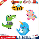 DIY Full Drill Round Cartoon Animal Diamond Painting Xmas Children Stickers