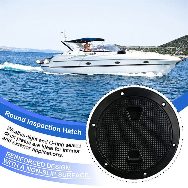 Yacht Round Non-slip White 6 Inch Sailing Inspection Deck Cover Lid Boat Marine