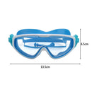 Children Goggles Waterproof Anti-fog Swimming Snorkeling Glasses (Blue) Newly