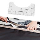 4pcs Alignment Ruler Clothing Ruler Clothes Neckline Center Measure Tool T-Shirt