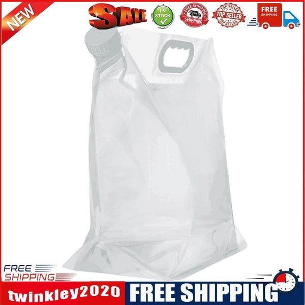 15L Foldable Portable Outdoor Camping Cooking BBQ Water Bag Carrier (White)