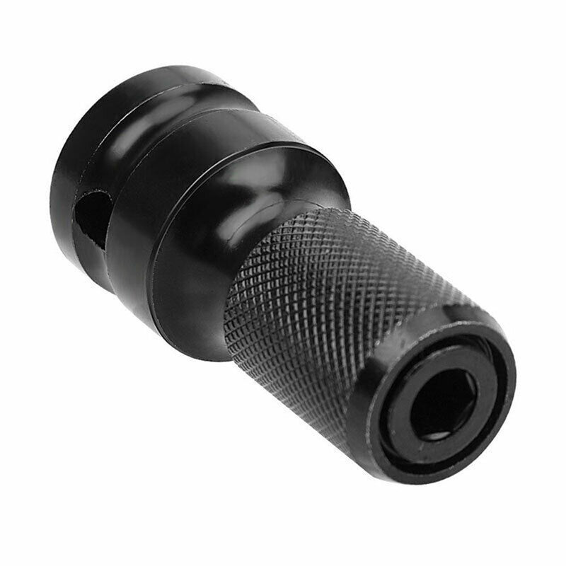 Wrench 1/2inch Drive to 1/4inch Change Socket Adapter Hex Drill Chuck Converter