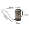 1L Long Mouth Garden Planting Sprinkler Pot Stainless Steel Transparent Watering
