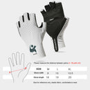 Half Finger Gloves Summer Sports Cycling Gloves for Men Women (White L)