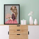 Diamond Painting Kit girl Full Round Rhinestone Wall