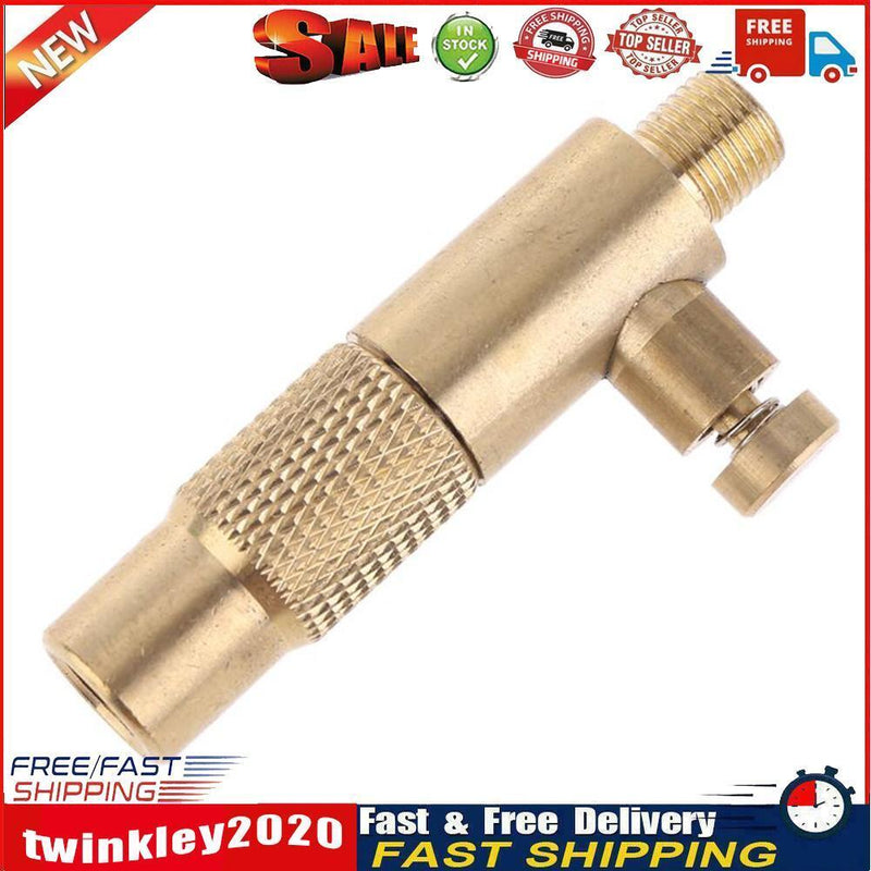Brass Car Tire Inflator Valve Stem Connector Auto Pump Chuck Clamp Adapter Newly