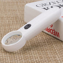 Portable Handheld 15X Illuminated Magnifier Magnifying Glass Lens with 2LED Lamp