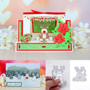 Photo Album Decor Scrapbooking Christmas Deer Cutting Dies Embossing Stencil