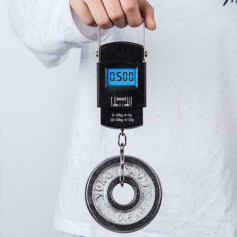 50KG Digital Travel Portable Handheld Weighing Luggage LCD Bag J8X5 U5F9 R1S1