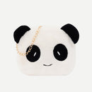 Cute Plush Crossbody Handbag Women Girl Panda Animal Chain Purse Shoulder Bags