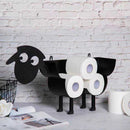 Sheep Dog Shape Toilet Paper Rack Free Standing Bathroom Tissue Holder (A)